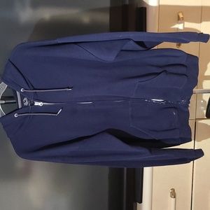 Blue Jacket has bleach stain